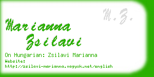 marianna zsilavi business card